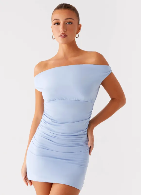 Lilosa Mini Dress - Blue sold by Peppermayo