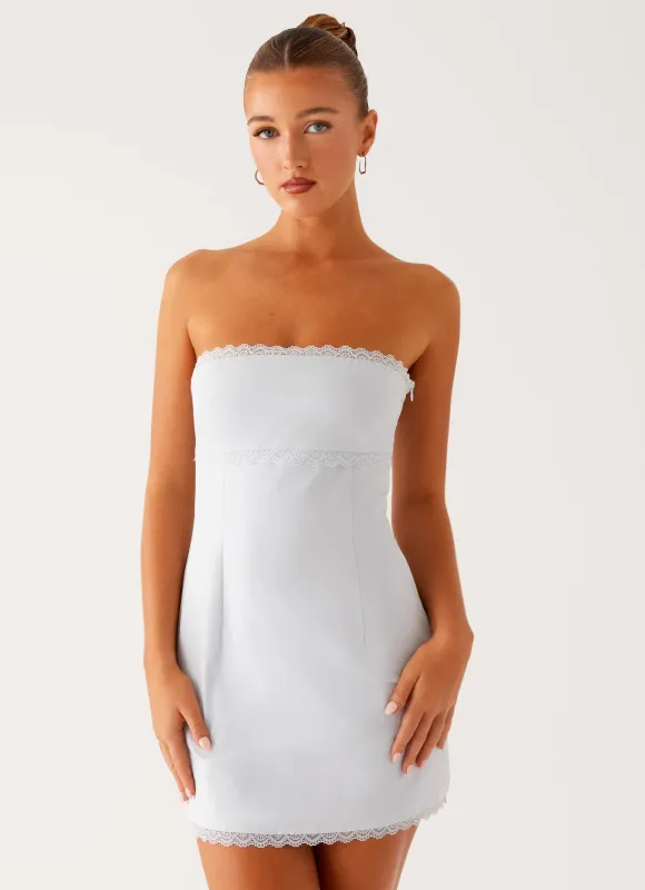 Cala Mini Dress - Blue sold by Peppermayo