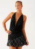 Dasha Cowl Top - Black sold by Peppermayo