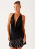 Dasha Cowl Top - Black sold by Peppermayo