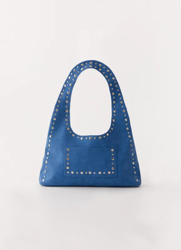 Delaney Shoulder Bag - Blue sold by Peppermayo