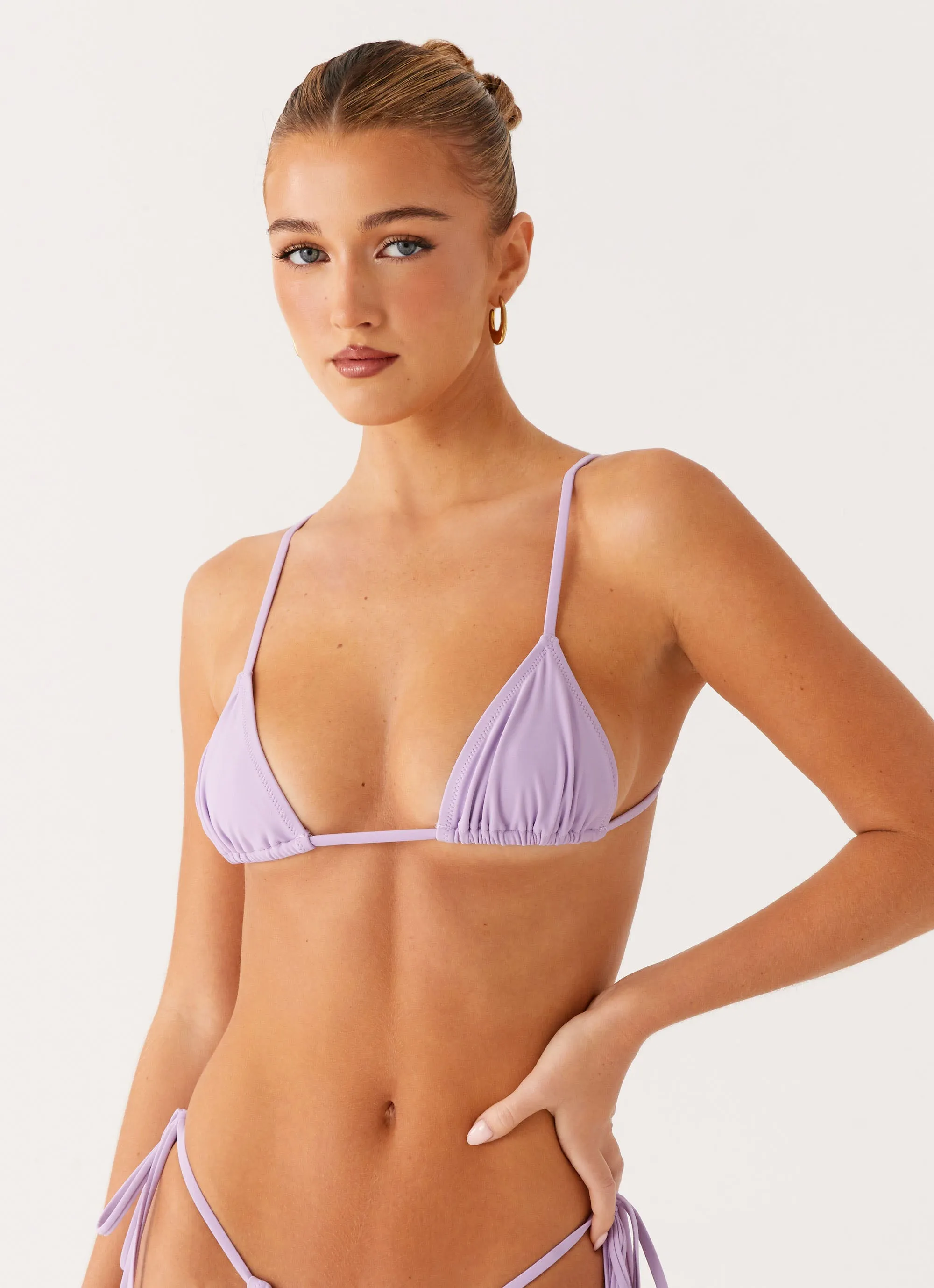 Calista Bikini Top - Lavender sold by Peppermayo