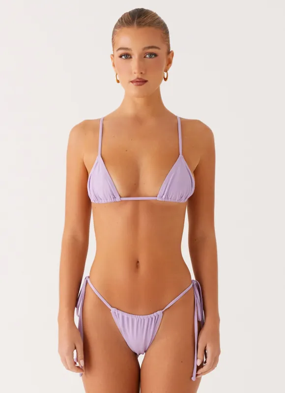 Calista Bikini Bottoms - Lavender sold by Peppermayo