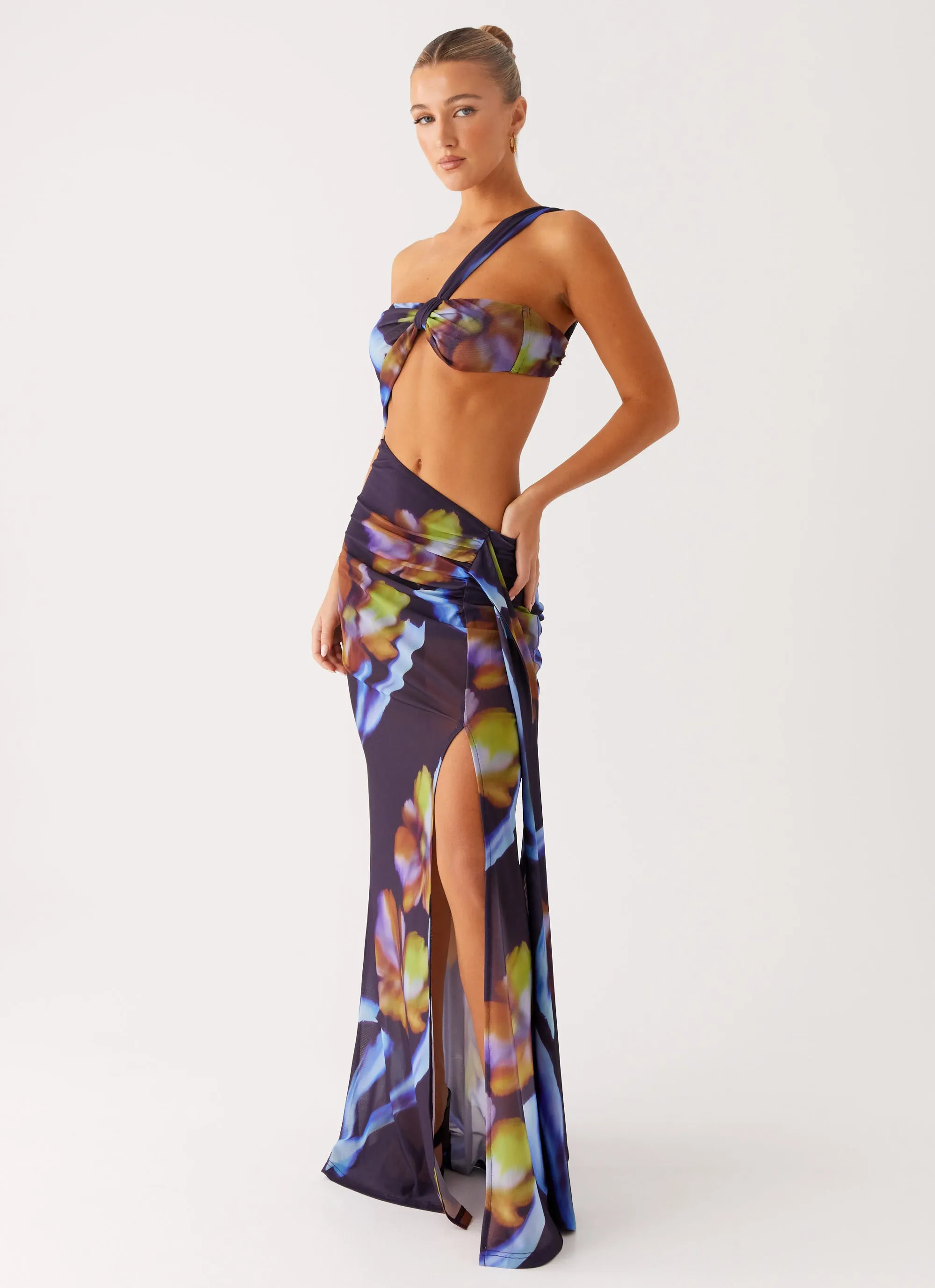 Costa Rica Maxi Dress - Dark Floral sold by Peppermayo