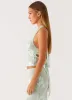 Radiate Halterneck Top - Sage sold by Peppermayo