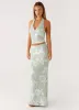 Radiate Halterneck Top - Sage sold by Peppermayo