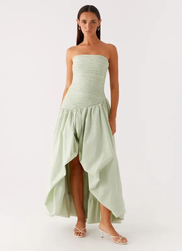 Misa Bubble Maxi Dress - Mint sold by Peppermayo