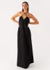 Saba Maxi Dress - Black sold by Peppermayo