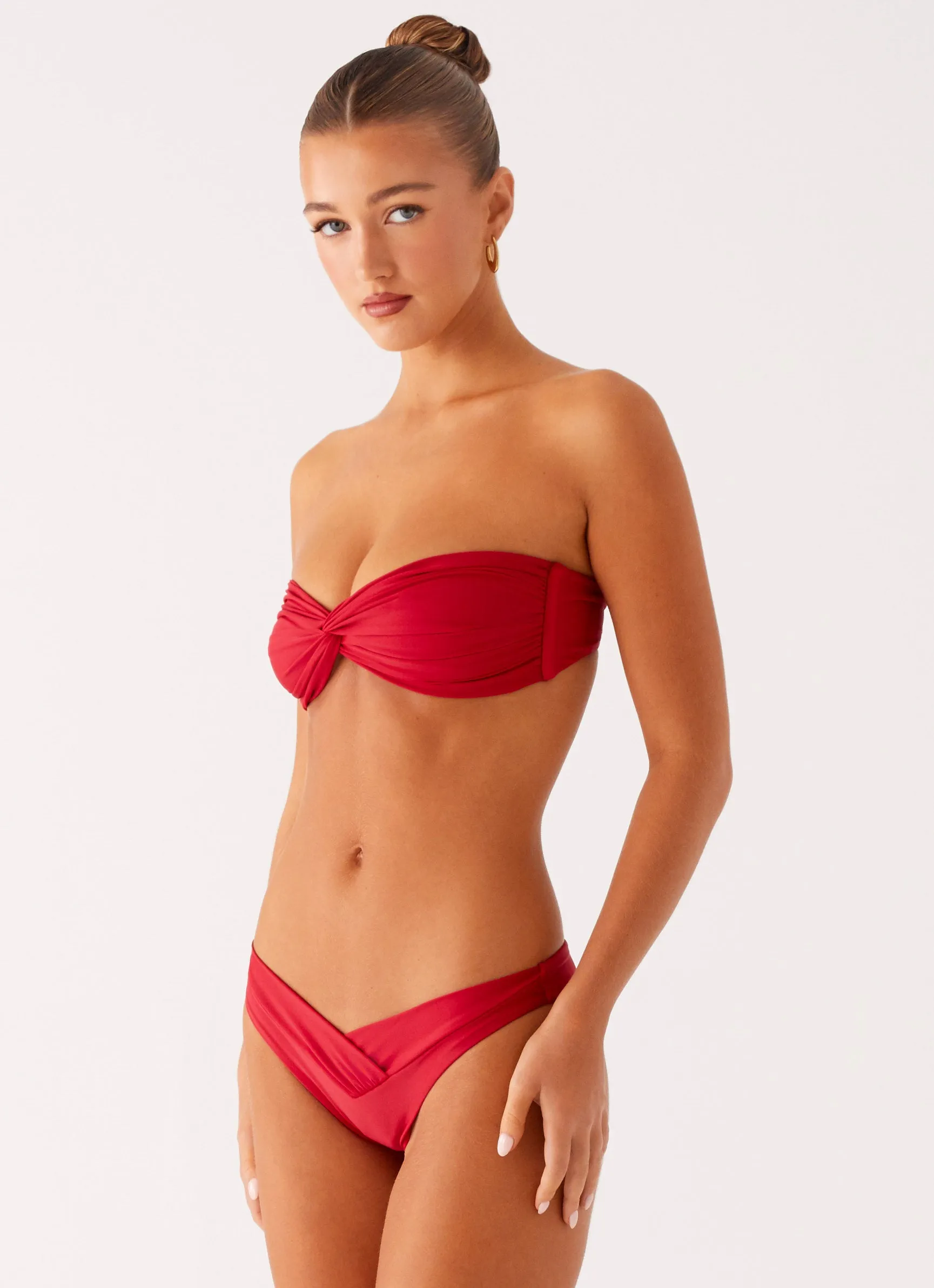 Delta Bandeau Bikini Top - Deep Red sold by Peppermayo product image thumbnail 3