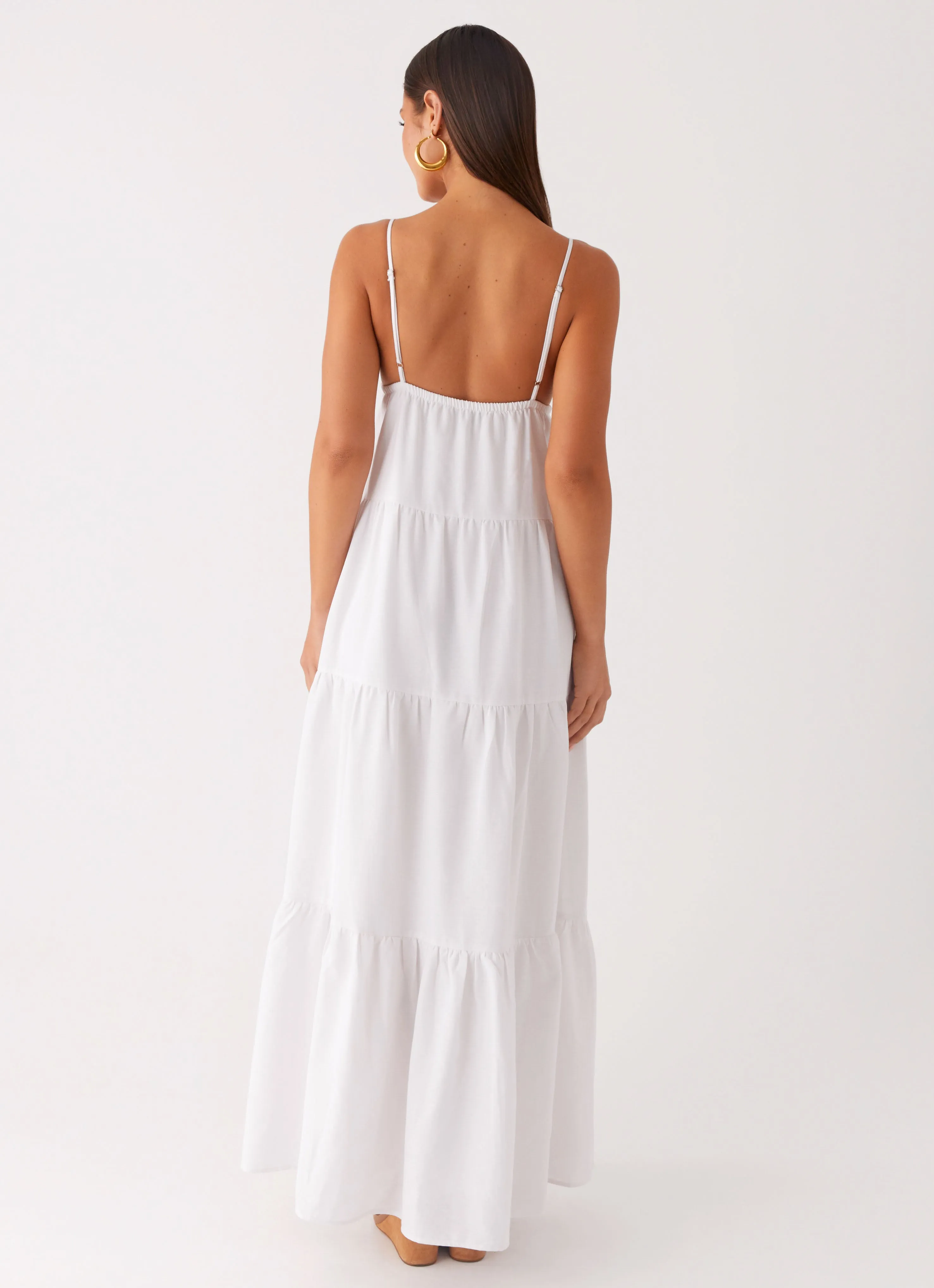 Lotty Linen Maxi Dress - White sold by Peppermayo product image thumbnail 4