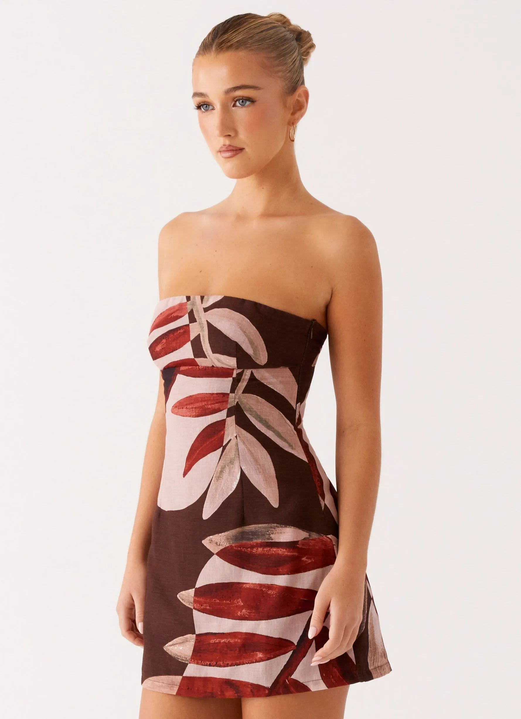 Kellen Mini Dress - Cinnamon Palm sold by Peppermayo product image thumbnail 3