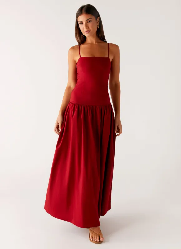 Vince Cami Maxi Dress - Deep Red sold by Peppermayo