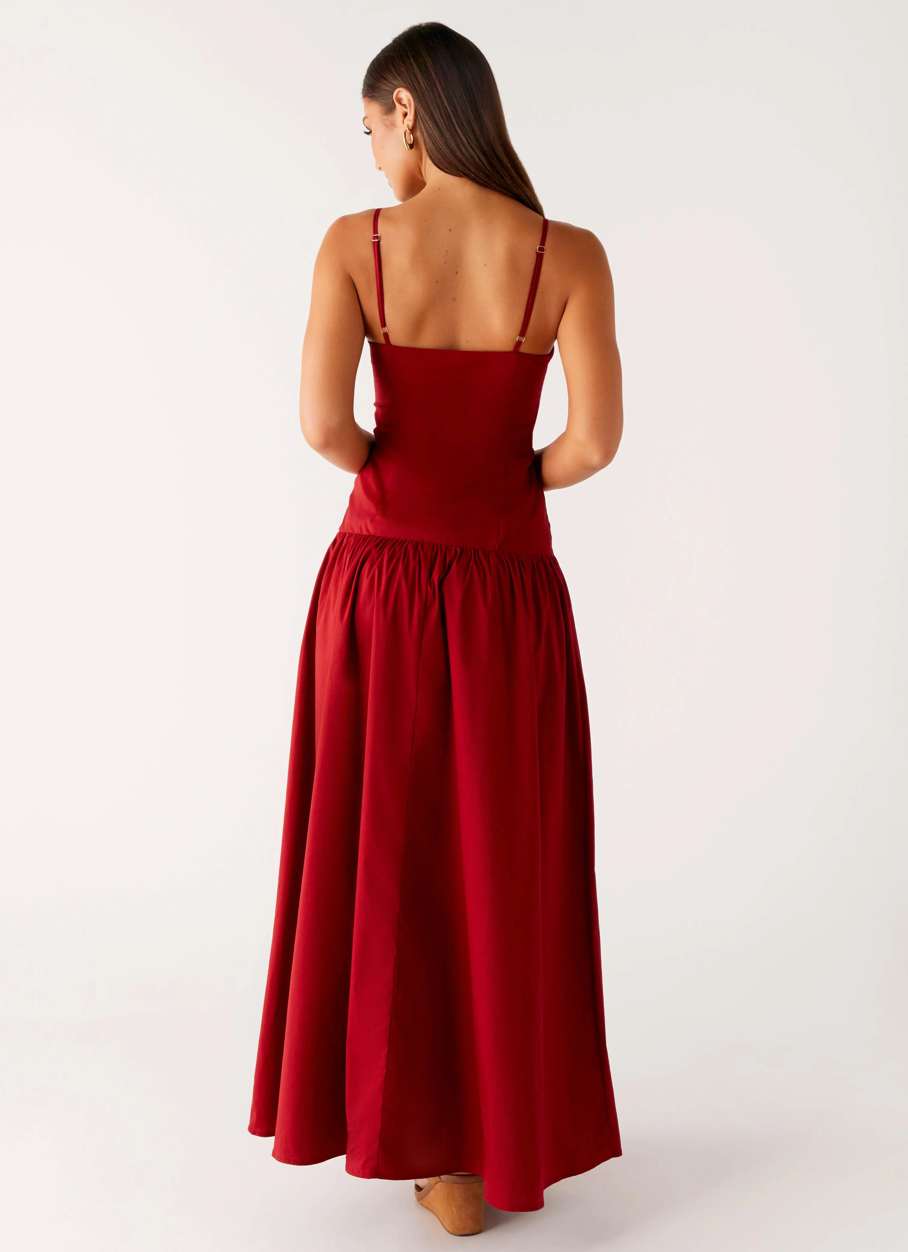 Vince Cami Maxi Dress - Deep Red sold by Peppermayo product image thumbnail 4