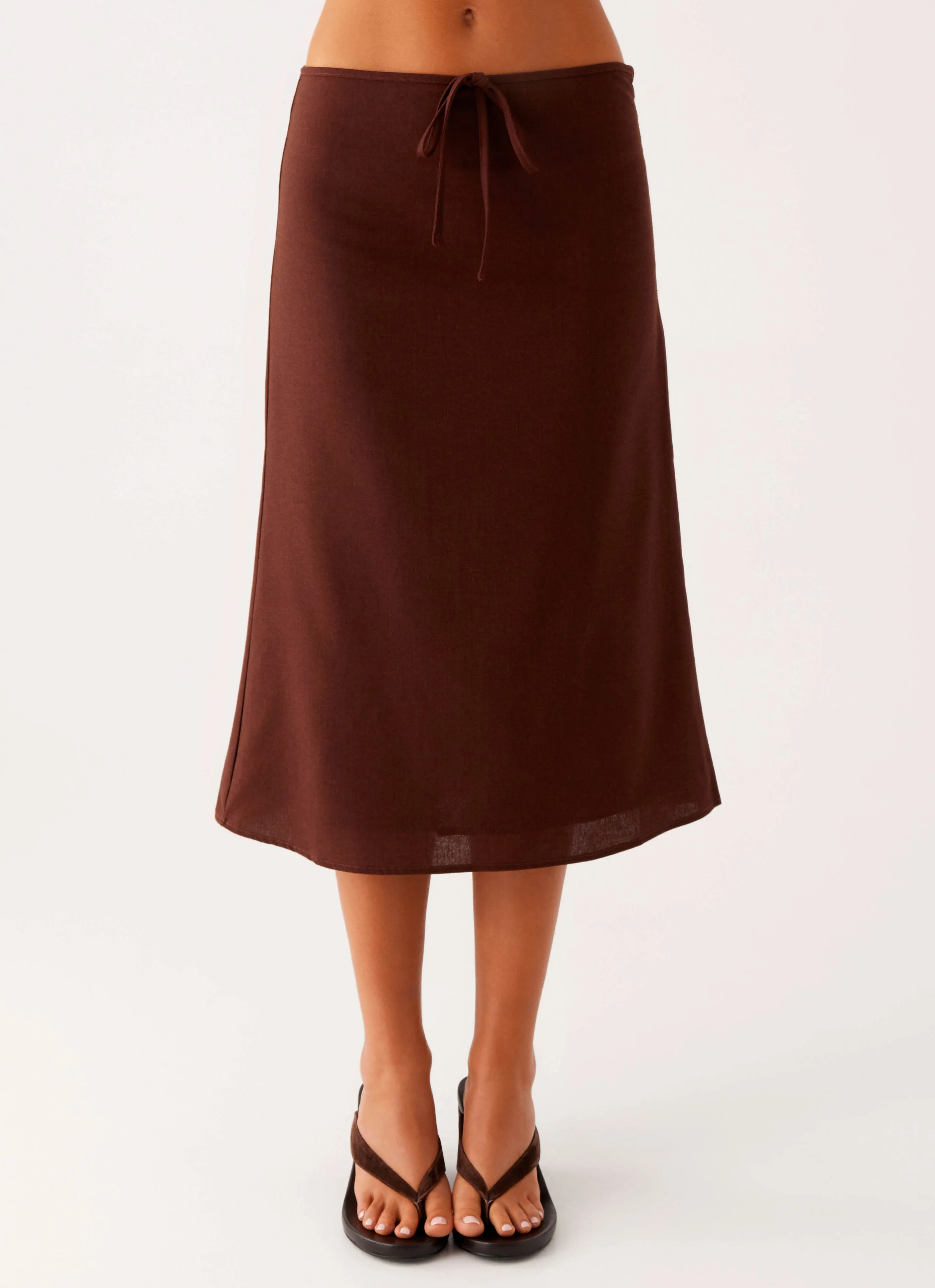 Esther Midi Skirt - Chocolate sold by Peppermayo product image thumbnail 5