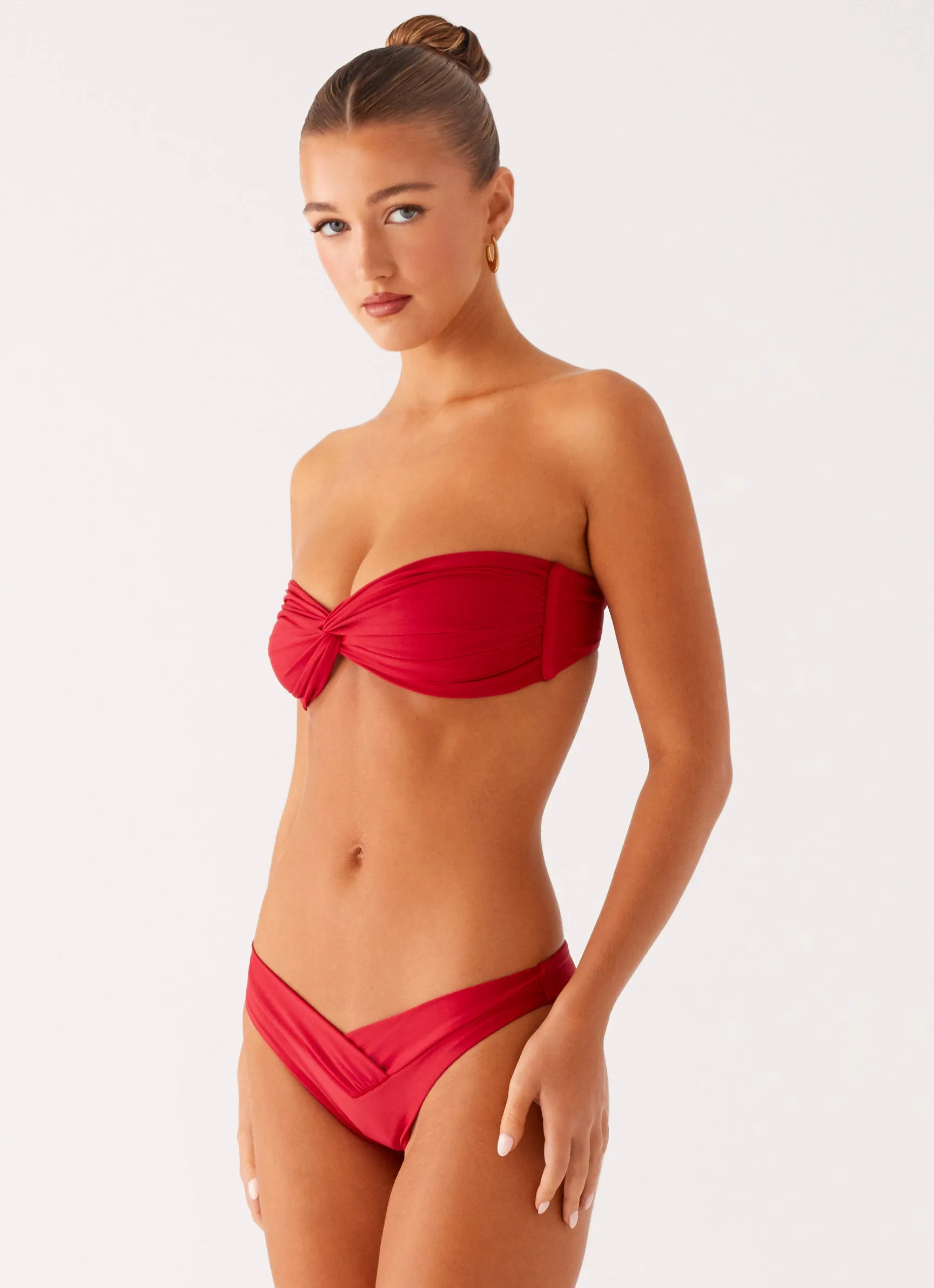 Delta Bikini Bottoms - Deep Red sold by Peppermayo product image thumbnail 2