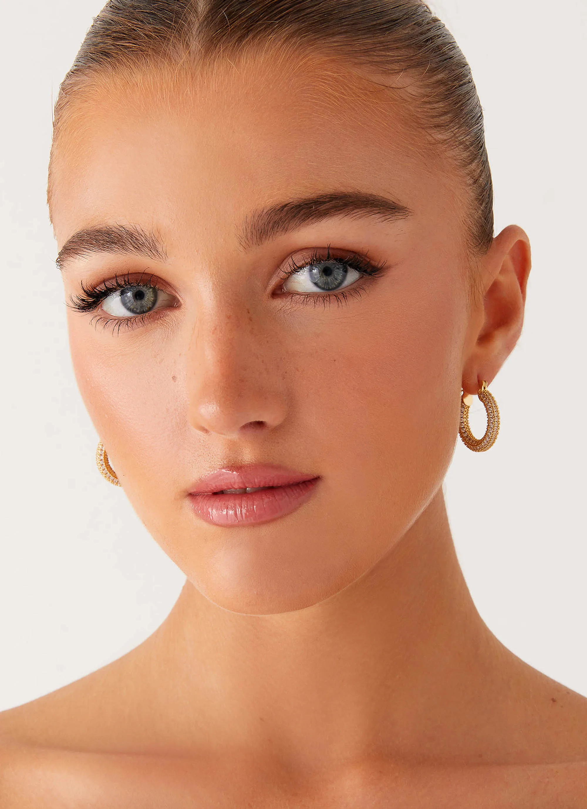 Violet Earrings - Gold sold by Peppermayo