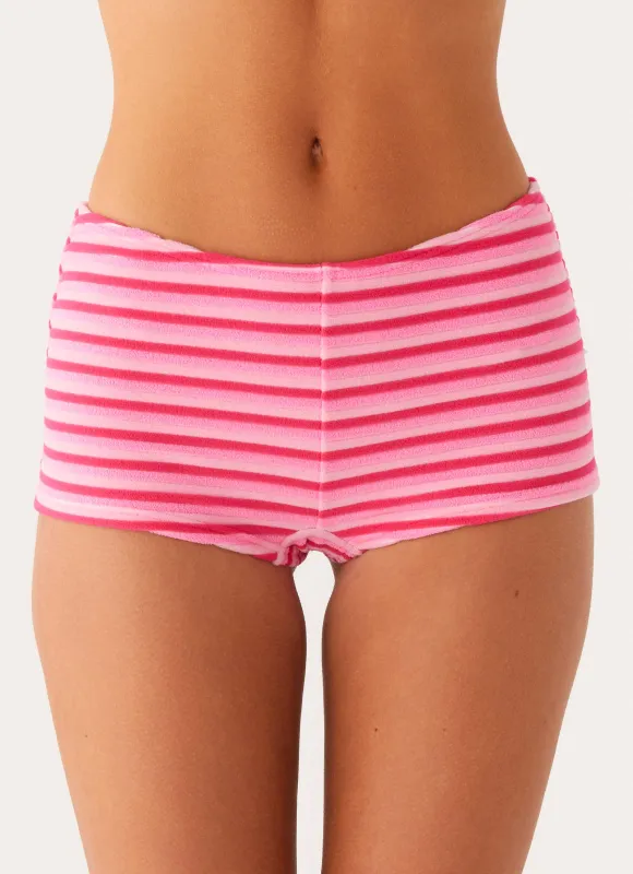 Mauritius Swim Short - Pink Stripe sold by Peppermayo