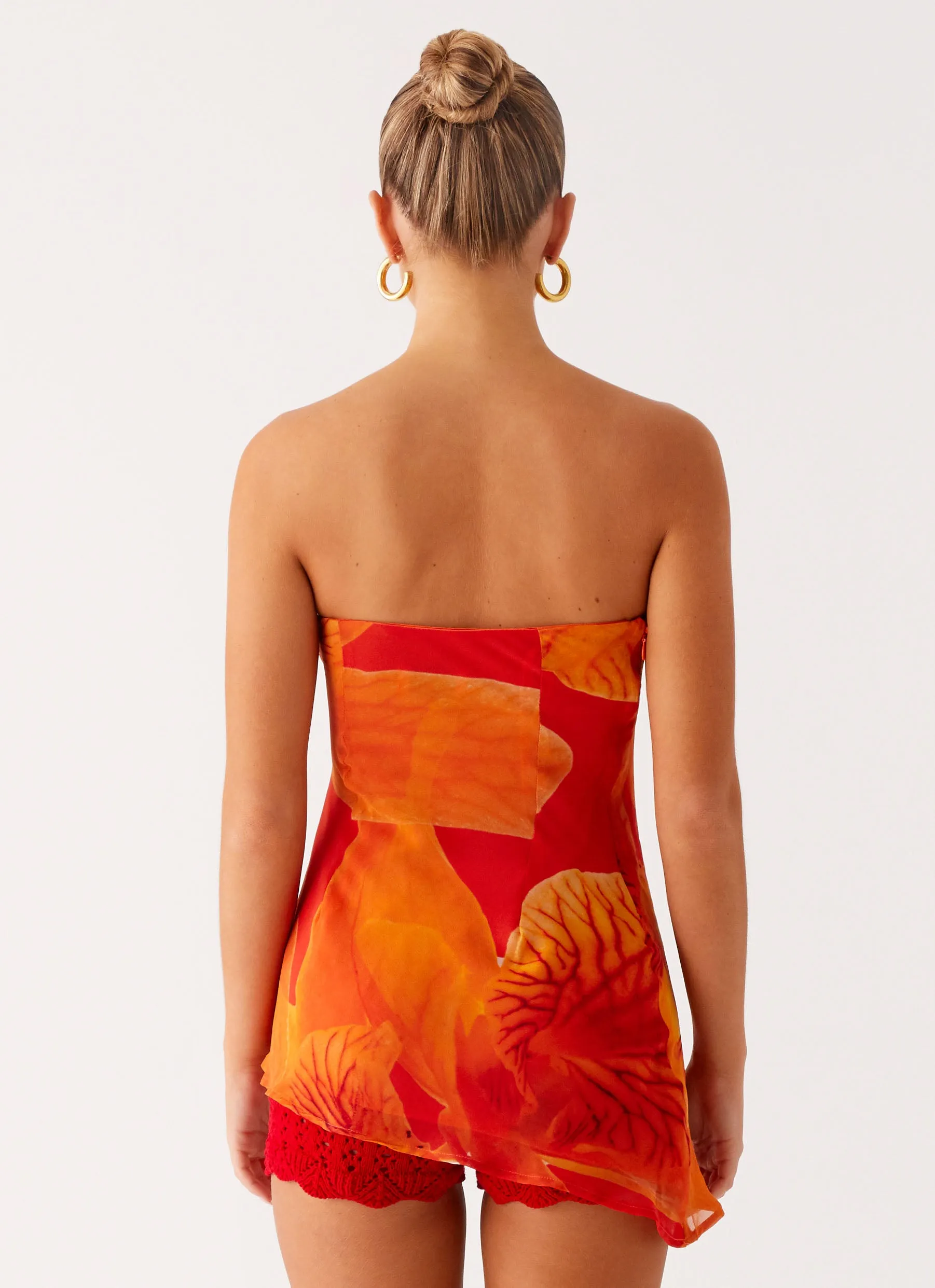 Over The Horizon Asymetrical Top - Serene Orange sold by Peppermayo product image thumbnail 3