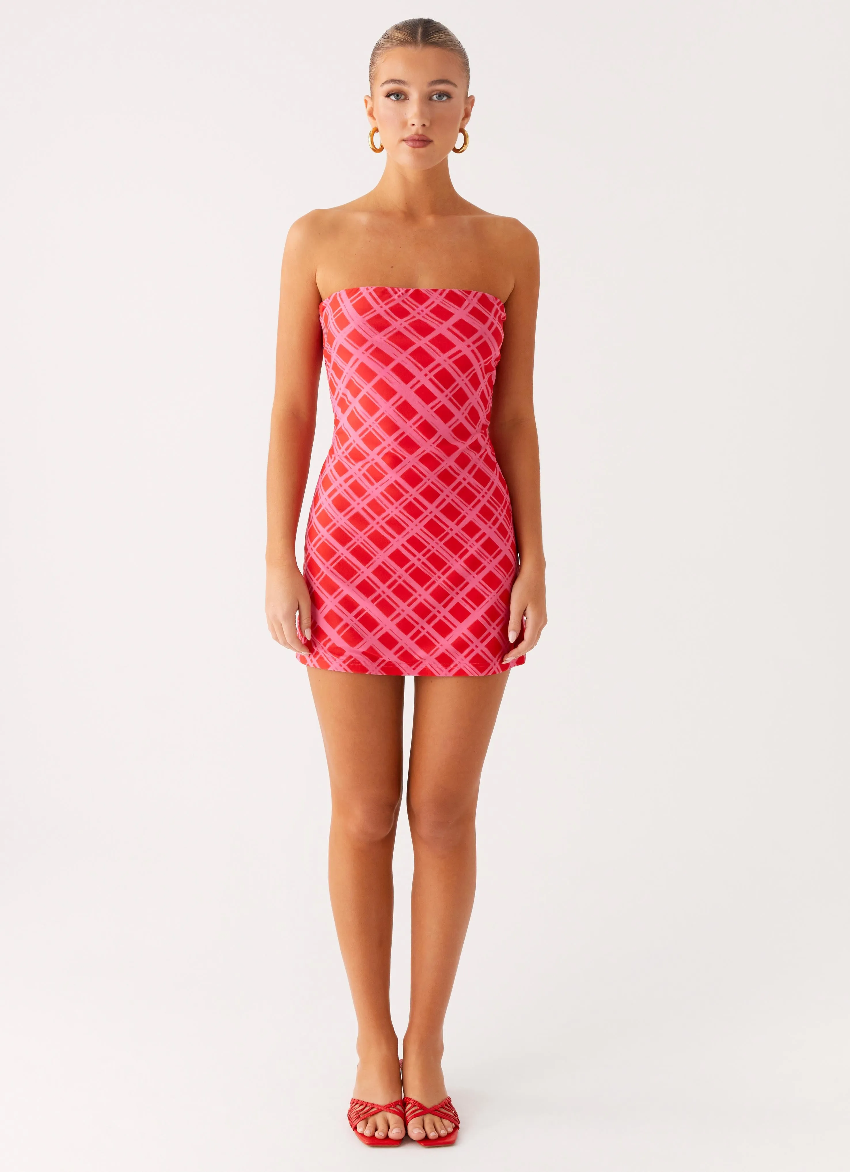 Hamilton Mini Dress - Pink Check sold by Peppermayo product image thumbnail 4