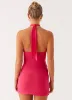 Henrietta Mini Dress - Pink sold by Peppermayo