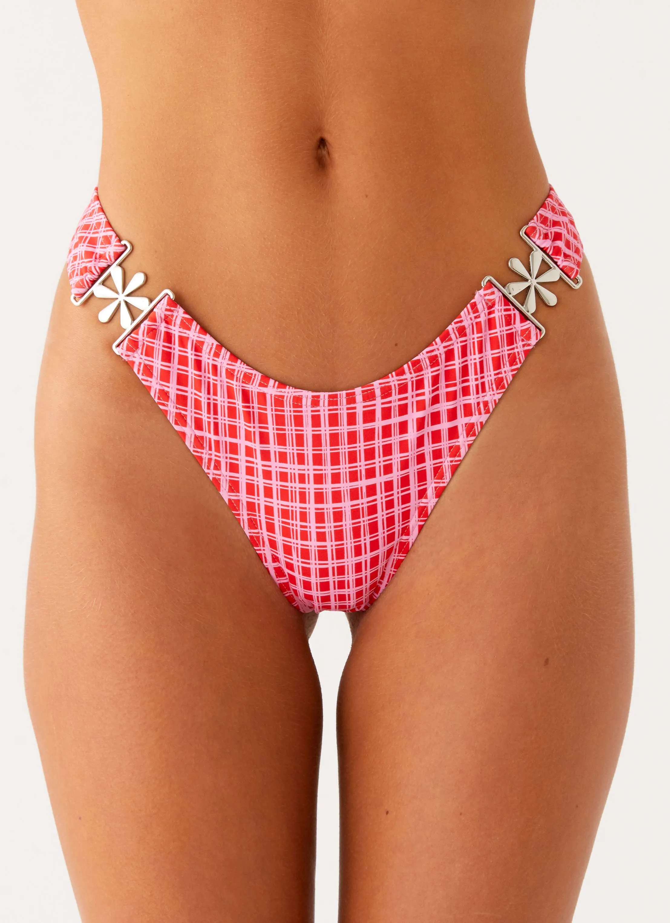 Saint Lucia Bikini Bottoms - Pink Check sold by Peppermayo product image thumbnail 4