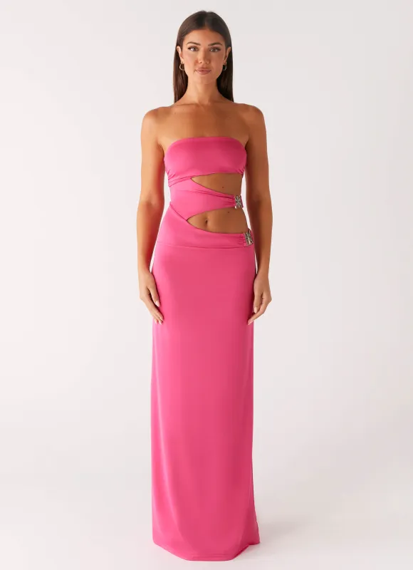 Montego Maxi Dress - Pink sold by Peppermayo