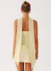 Blaise Scarf Top - Yellow Floral sold by Peppermayo