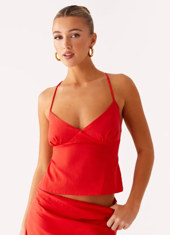 Sangria Top - Tomato sold by Peppermayo