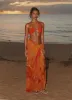Sandy Shores Sarong - Serene Orange sold by Peppermayo