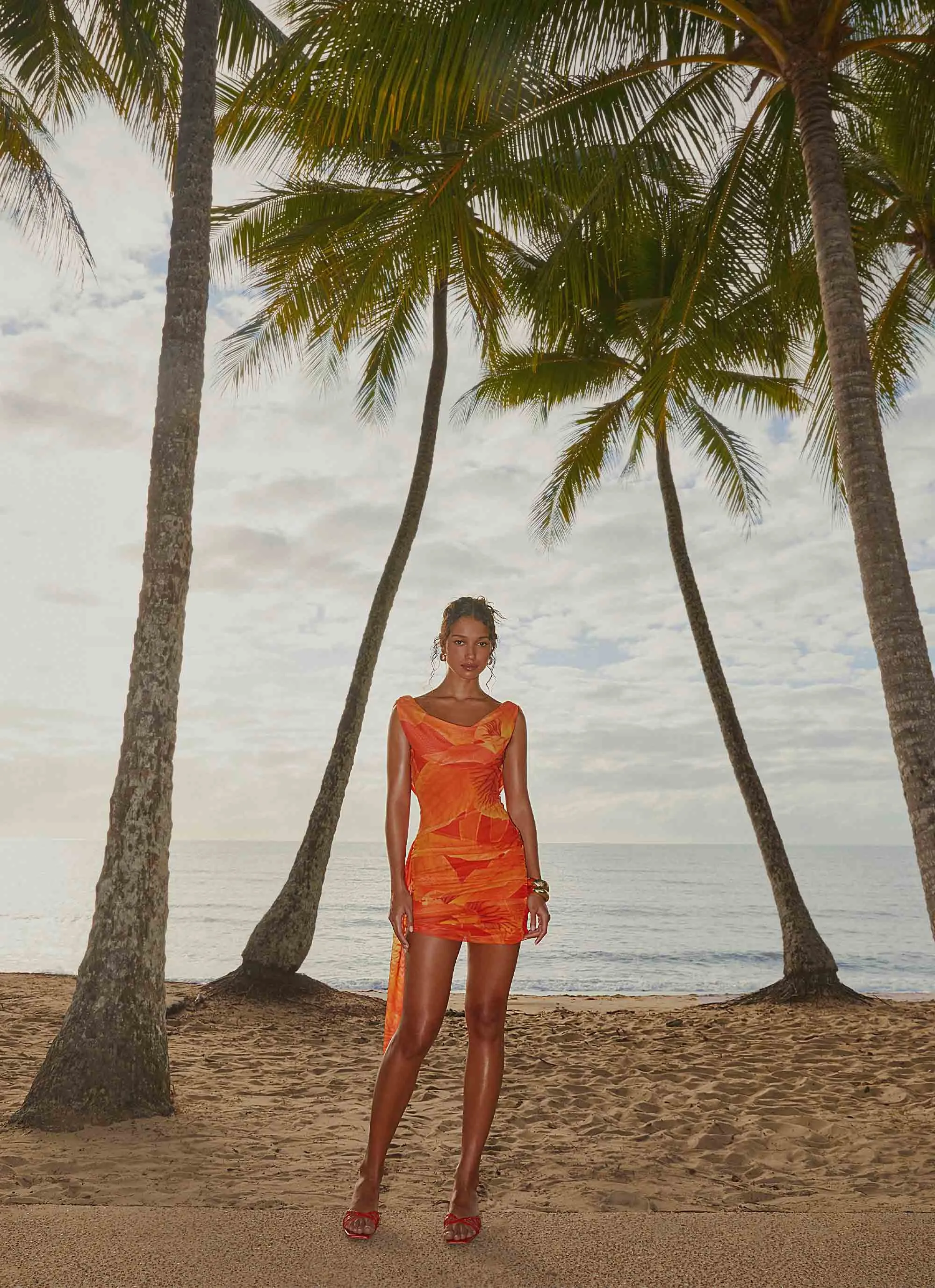 Good Fortune Mini Dress - Serene Orange sold by Peppermayo product image thumbnail 2