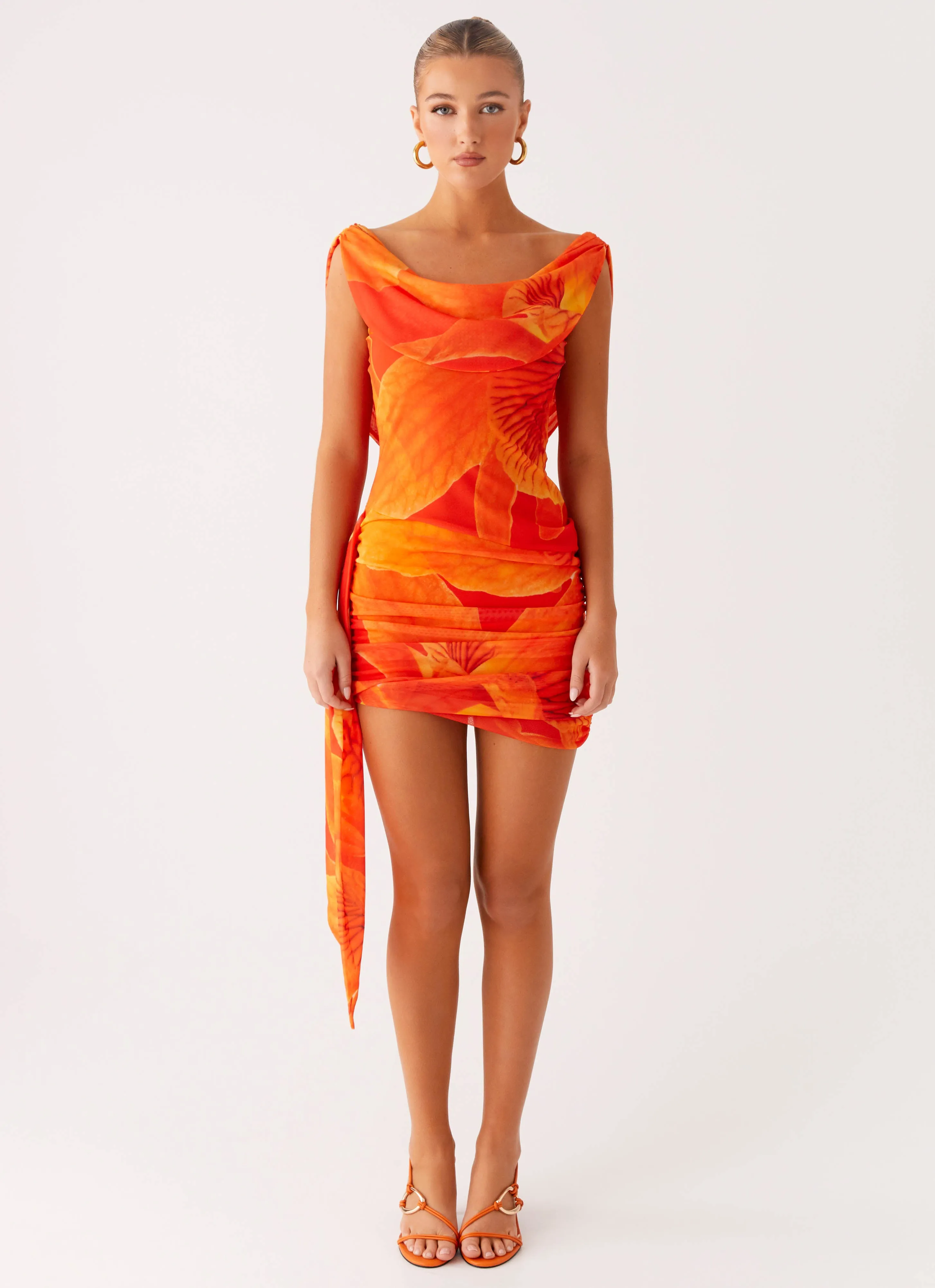 Good Fortune Mini Dress - Serene Orange sold by Peppermayo product image thumbnail 3