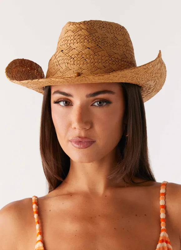 Storm Cowboy Hat - Natural sold by Peppermayo