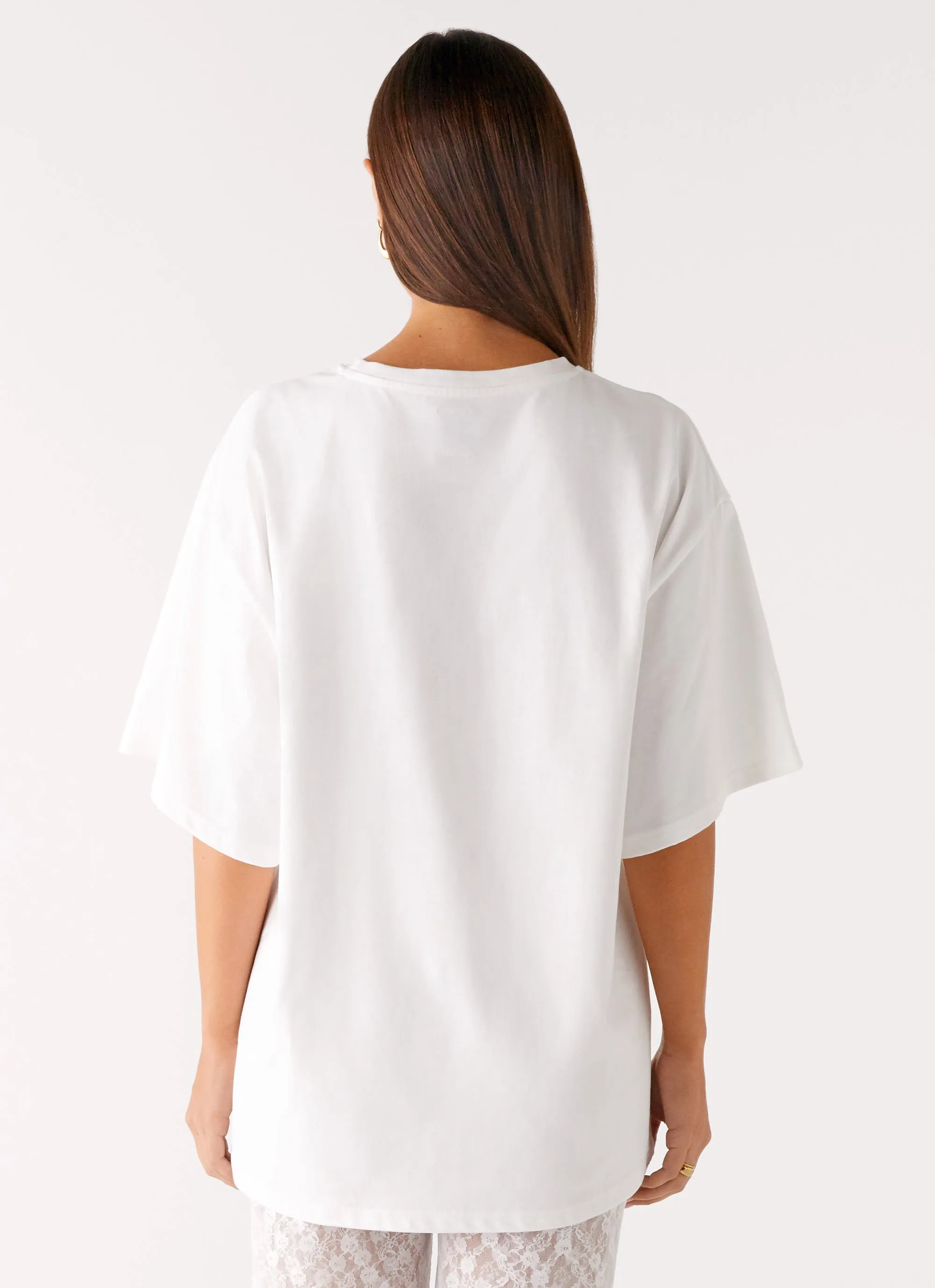 Olive Oversized Tee - White sold by Peppermayo product image thumbnail 5