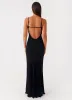 Serene Escape Maxi Dress - Black sold by Peppermayo