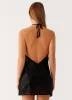 Kingdom Sequin Mini Dress - Black sold by Peppermayo