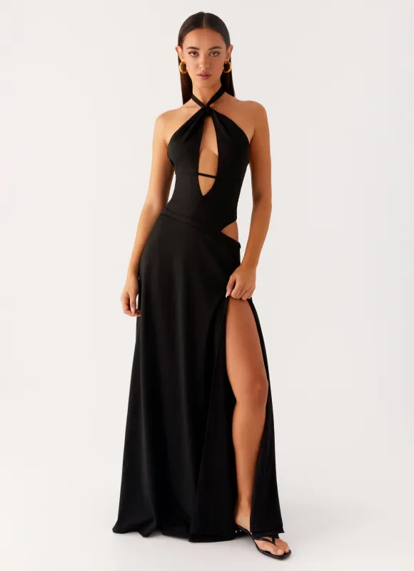 Turner Maxi Dress - Black sold by Peppermayo