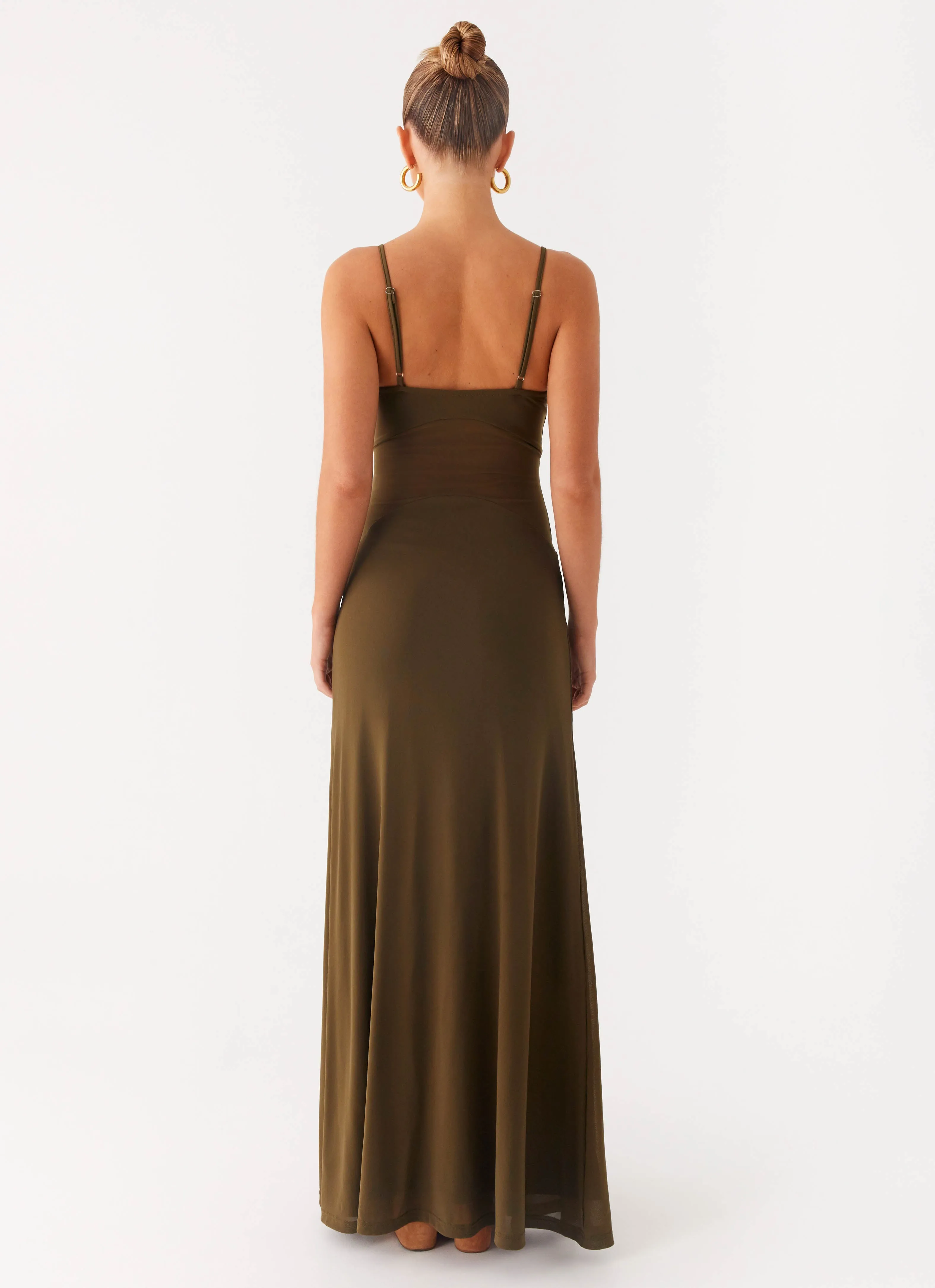Starfall Maxi Dress - Khaki sold by Peppermayo product image thumbnail 4