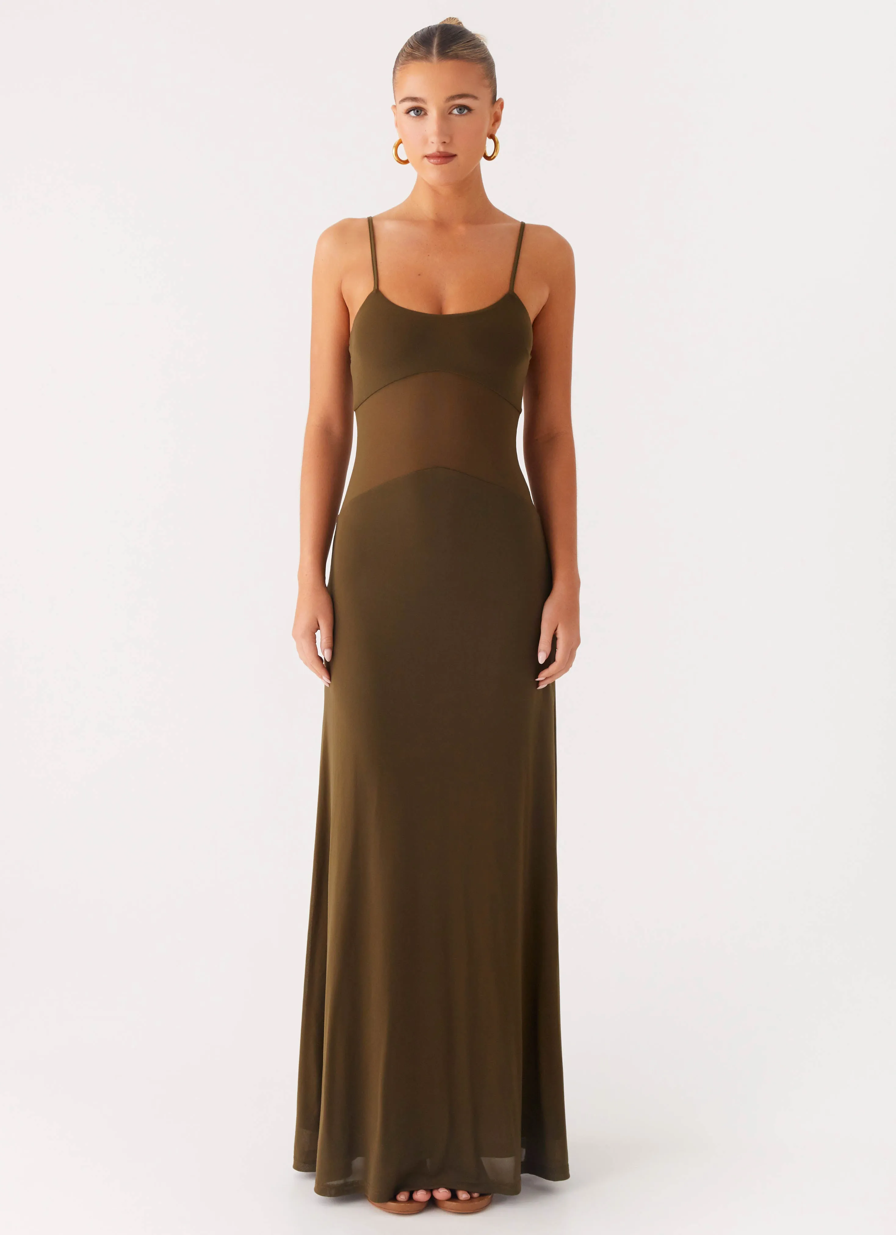 Starfall Maxi Dress - Khaki sold by Peppermayo product image thumbnail 2