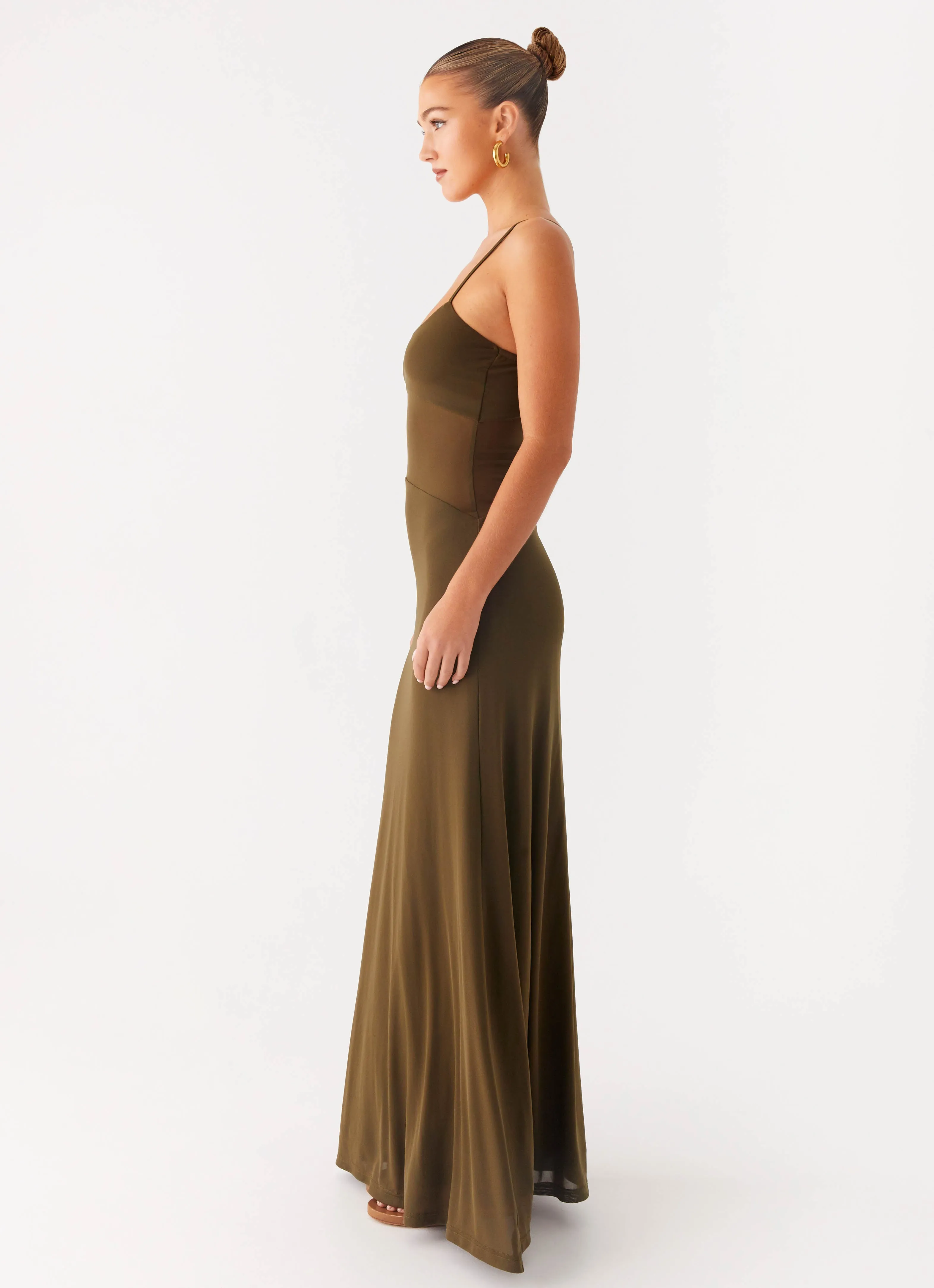 Starfall Maxi Dress - Khaki sold by Peppermayo product image thumbnail 3