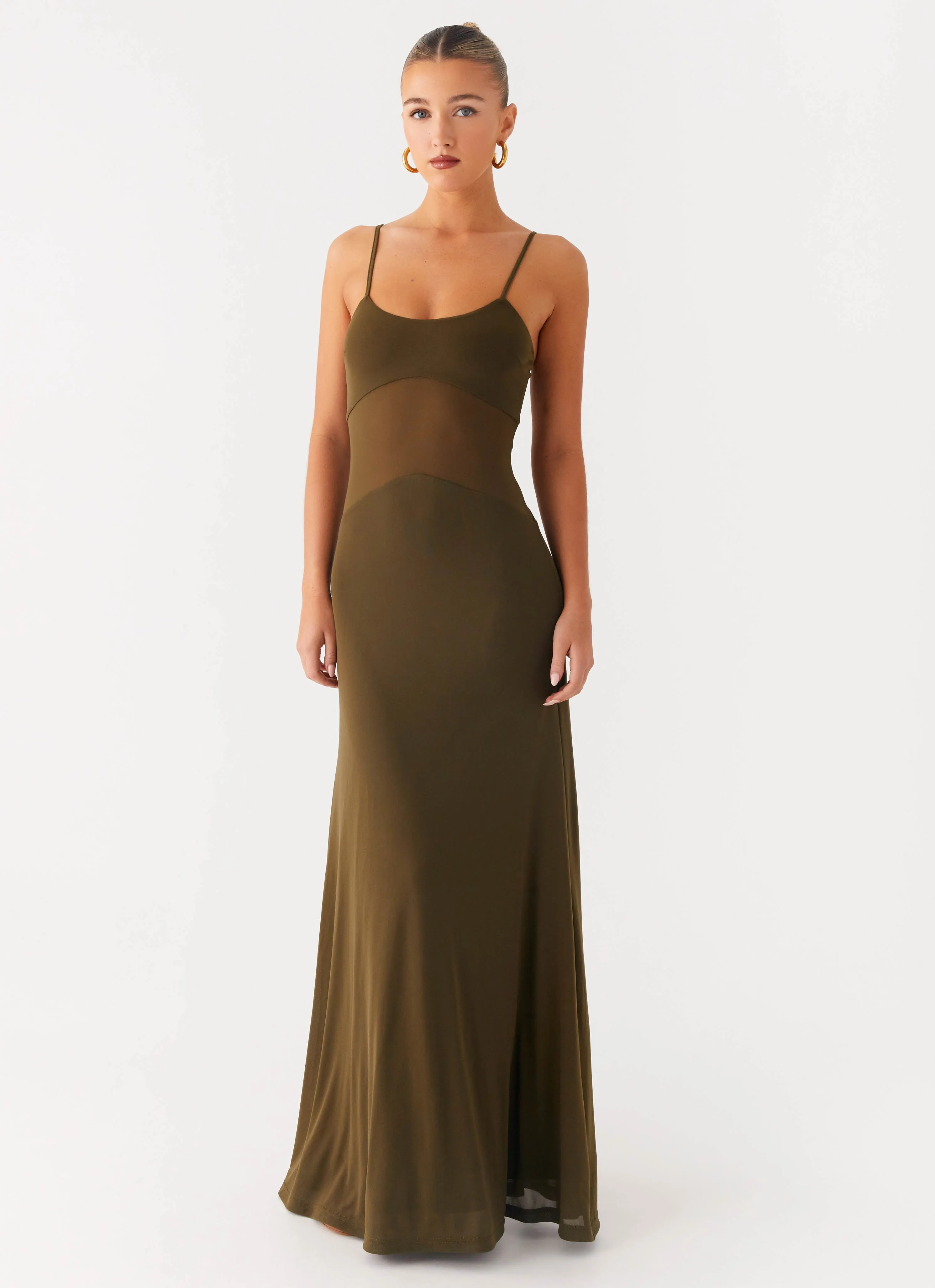 Starfall Maxi Dress - Khaki sold by Peppermayo product image thumbnail 5
