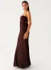 Endless Nights Maxi Dress - Chocolate sold by Peppermayo