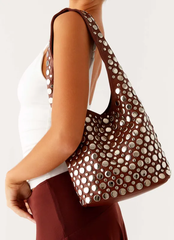 Rocky Shoulder Bag - Brown sold by Peppermayo