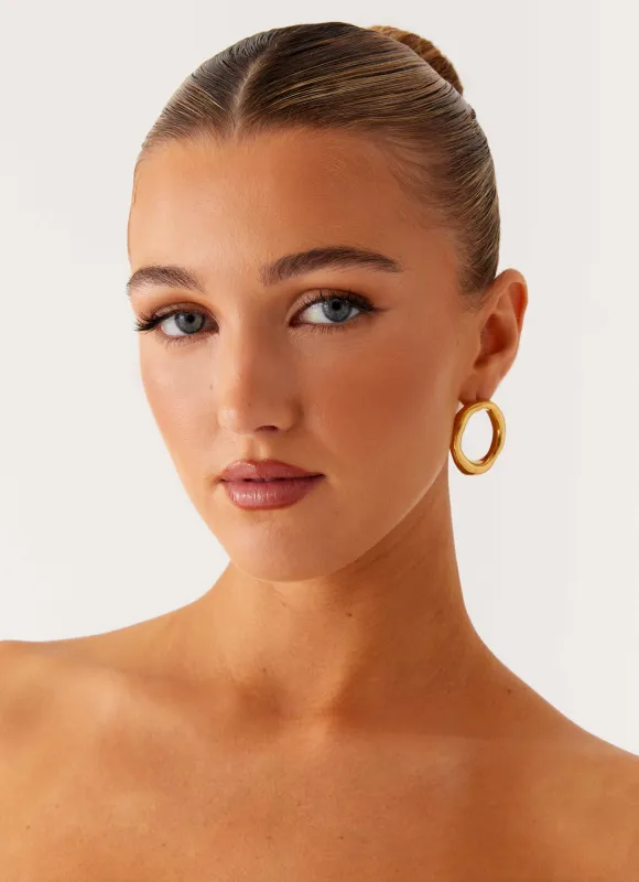 Filis Earrings - Gold sold by Peppermayo