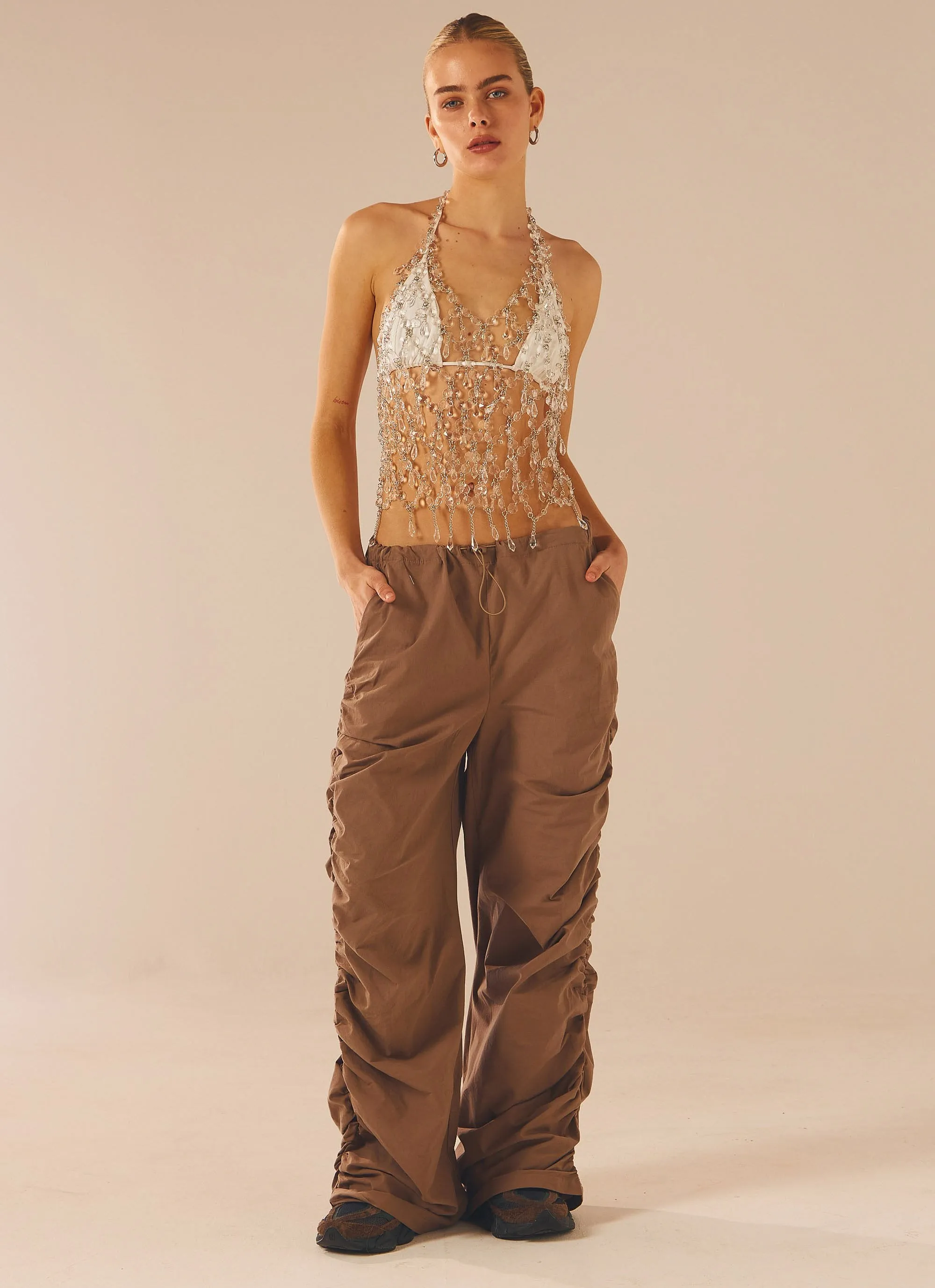 Acadia Beaded Vest Top - Silver sold by Peppermayo product image thumbnail 2