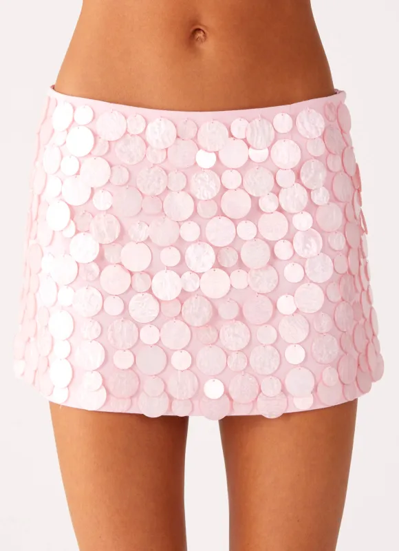 Movie Star Mini Skirt - Pink sold by Peppermayo
