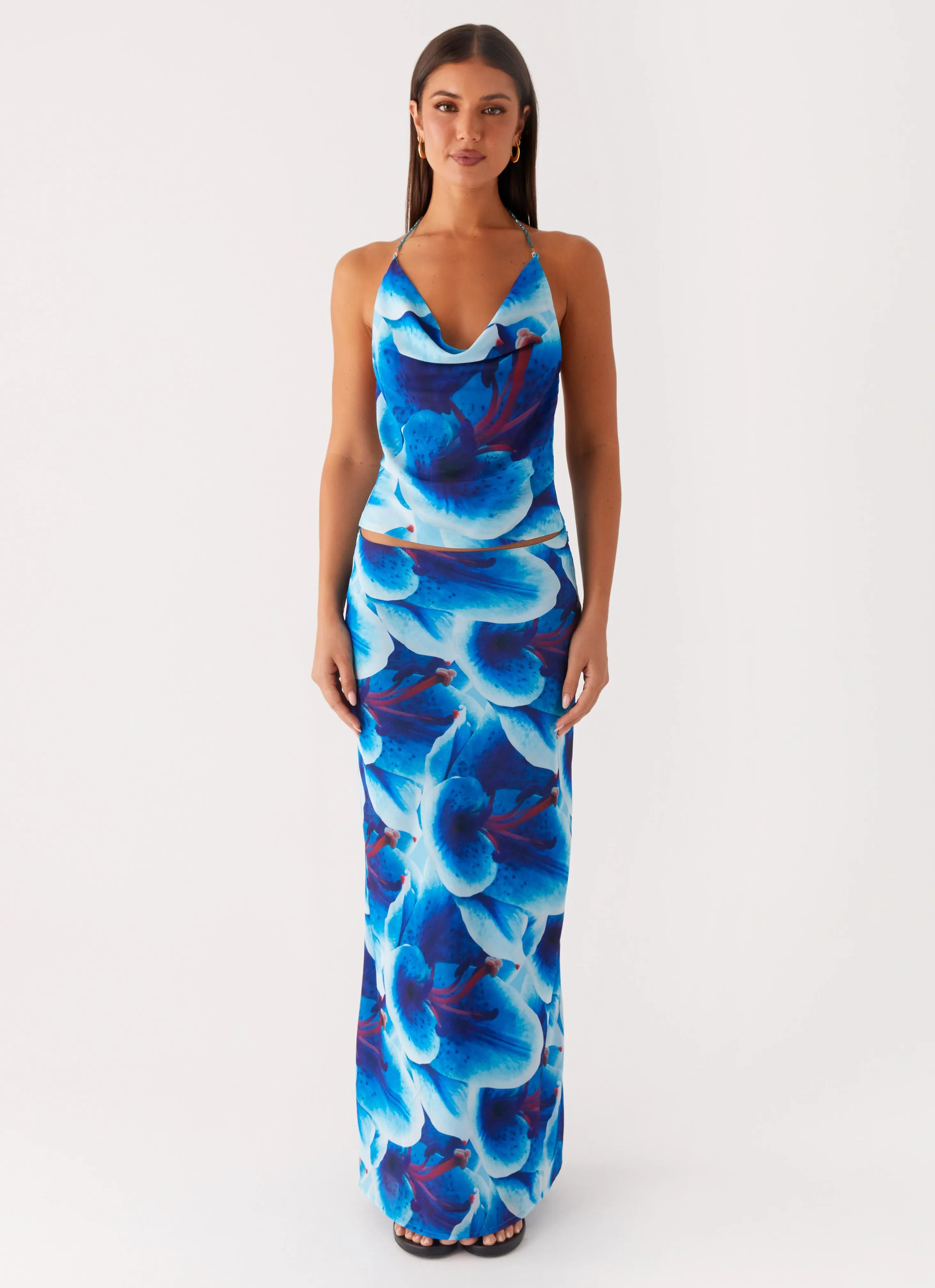 Another Life Halter Top - Turquoise Floral sold by Peppermayo product image thumbnail 5