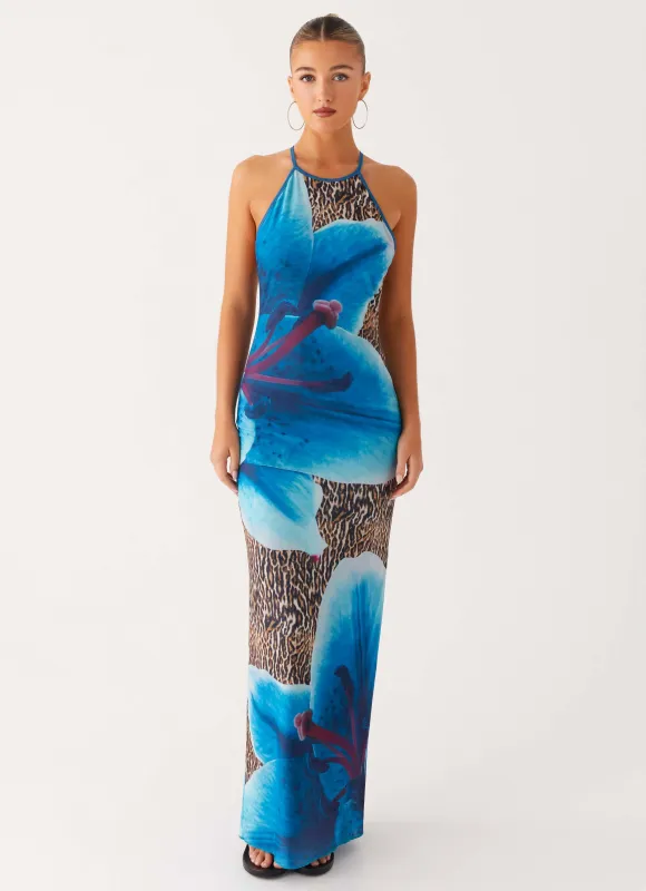 Sandy Siren Maxi Dress - Cheetah Floral sold by Peppermayo