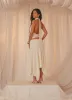 Evaden Low Rise Midi Skirt - Ivory sold by Peppermayo