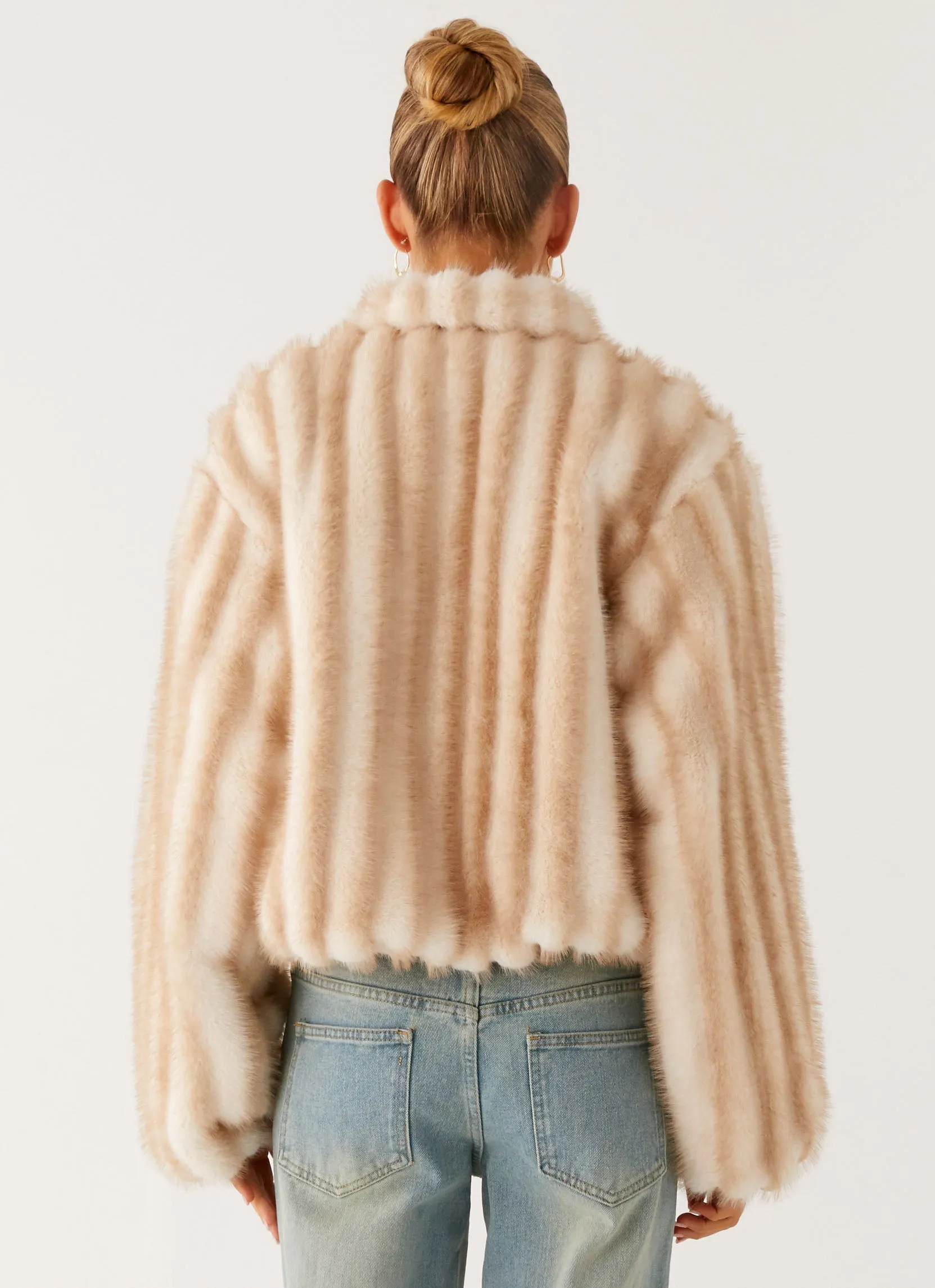 Naylor Faux Fur Jacket - Blonde sold by Peppermayo product image thumbnail 5