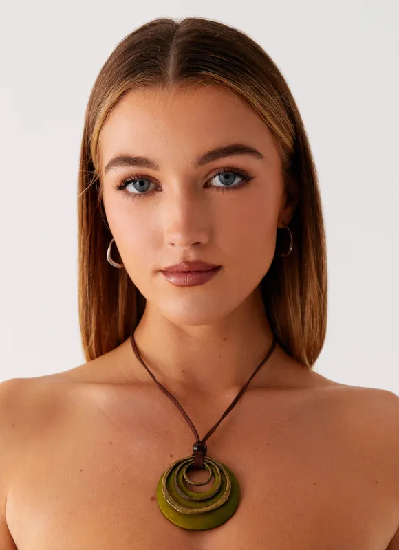Regency Necklace - Green sold by Peppermayo